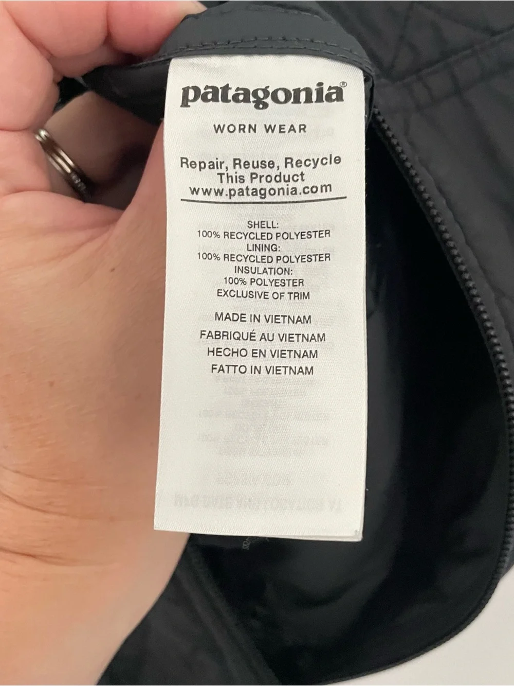 Patagonia diamond stitch
